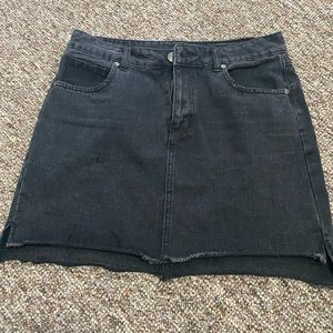 Black denim skirt, size L